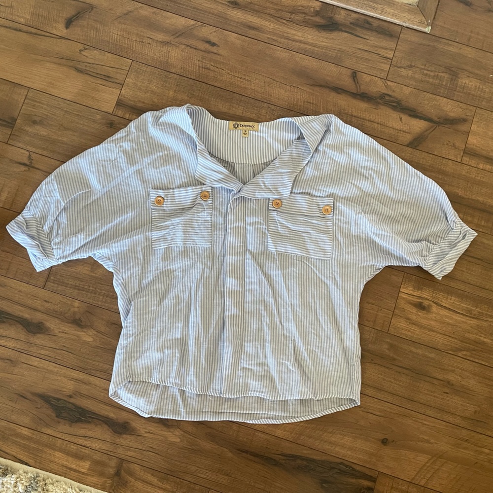 Democracy linen like top